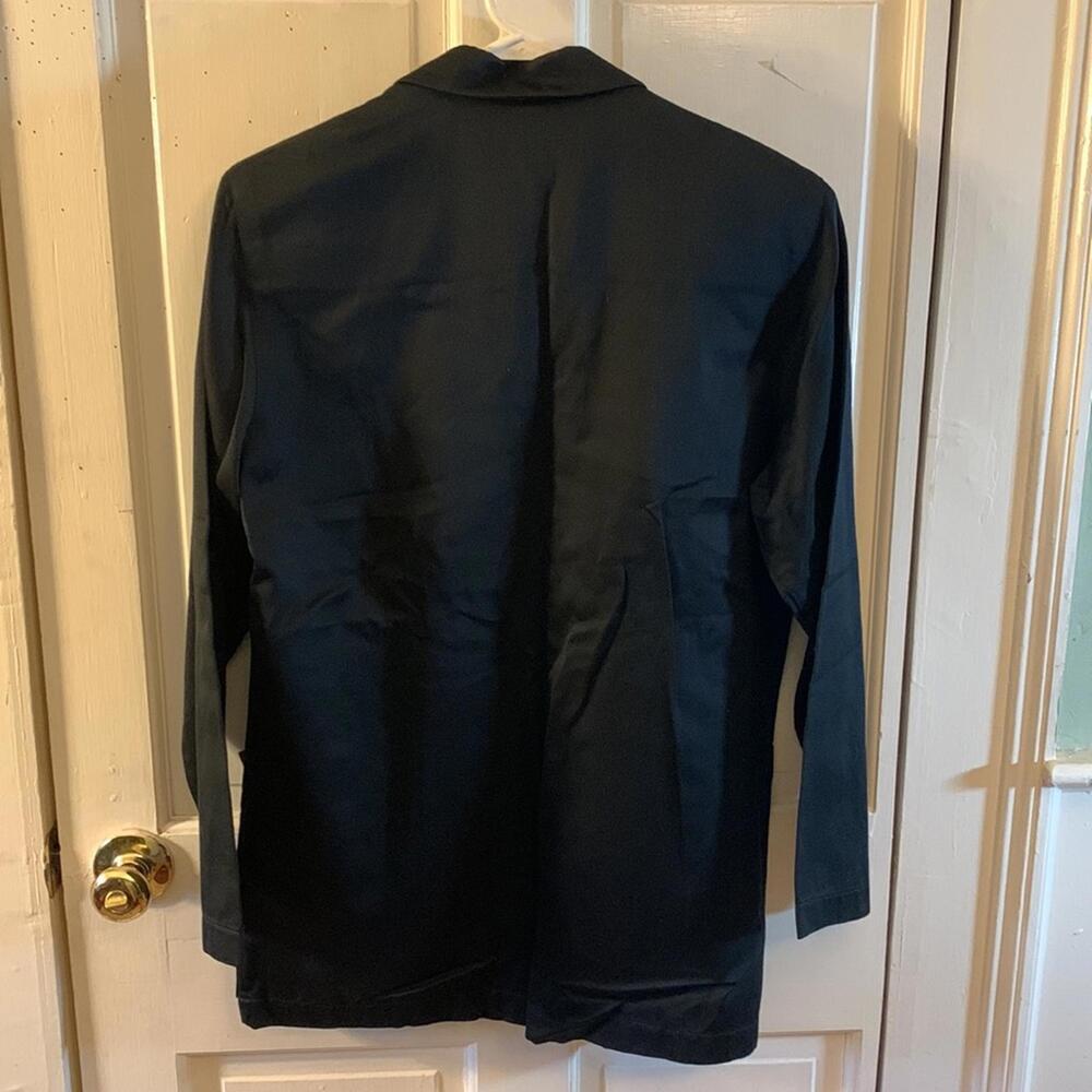 Paula Saker black dress coat size 10 - Picture 4 of 4